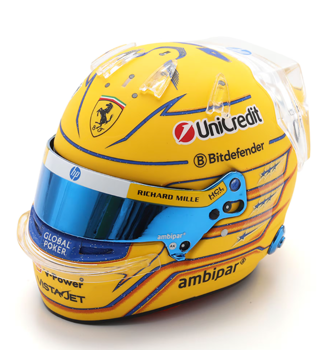 Ferrari F1 Lewis Hamilton Miami GP 1:5 Mini Helmet