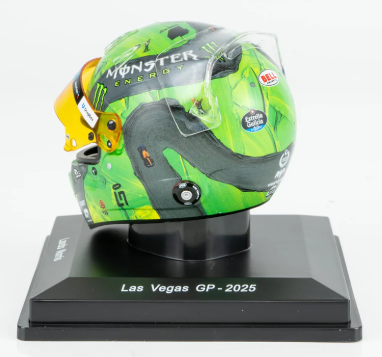Lando Norris 1/5 Mini Helmet 2025 Las Vegas GP